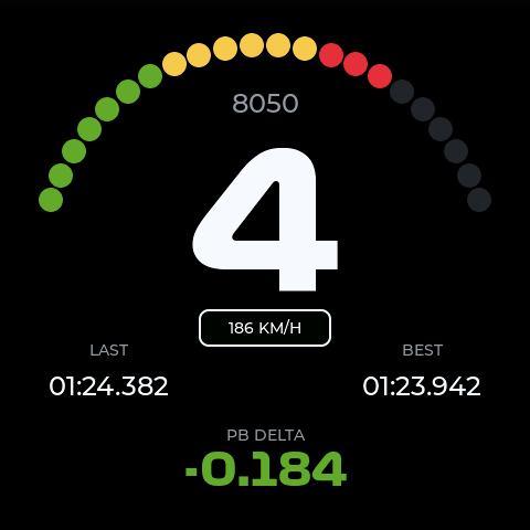 DASH Practice screen